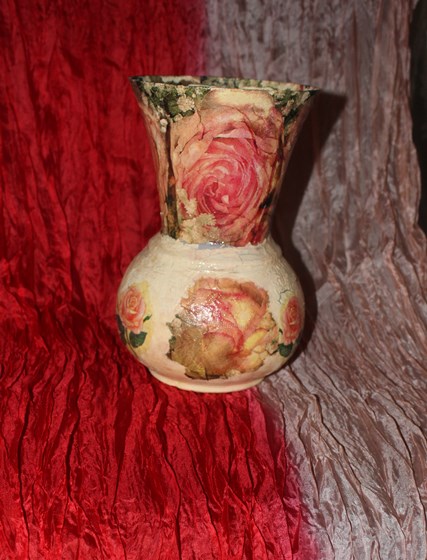 Decoupage: Vase