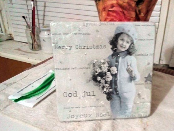 Decoupage: Little girl